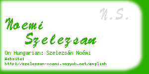 noemi szelezsan business card